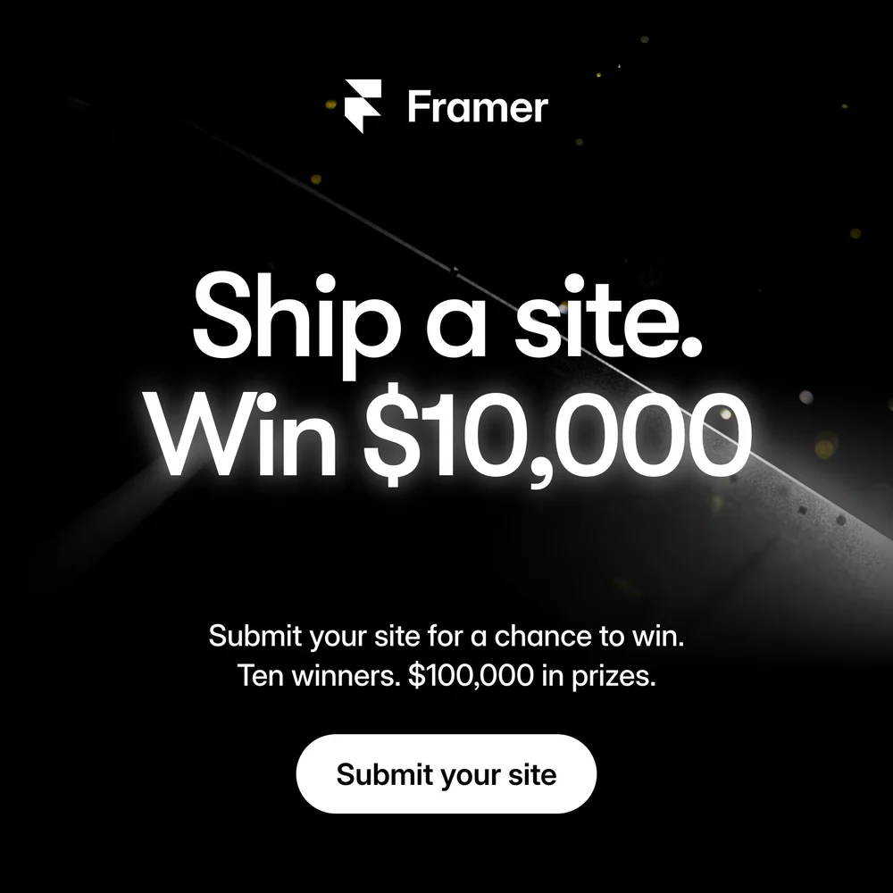 Framer website builder showcase