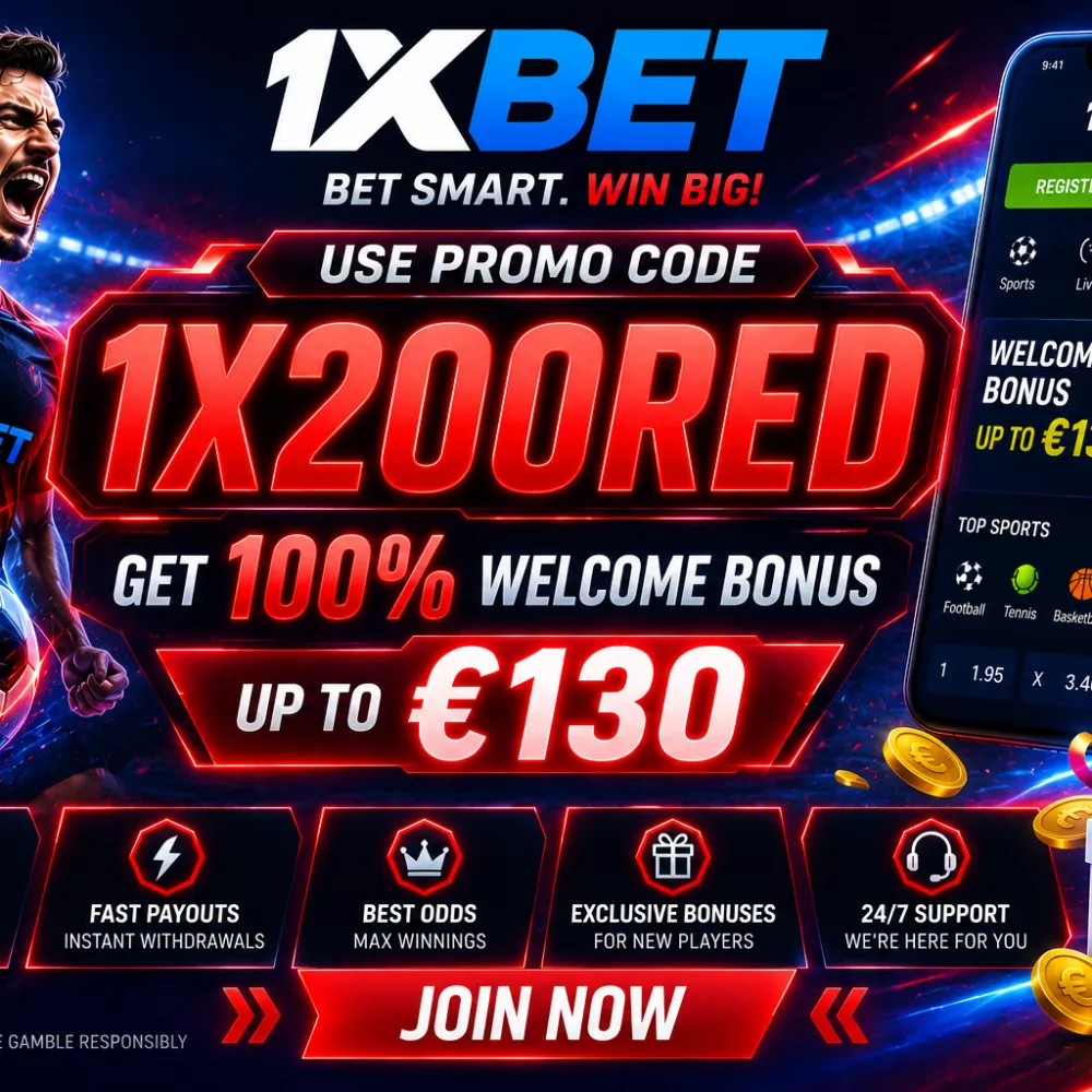1xBet Promo Code: 1XBIG200 – Get Up to €130