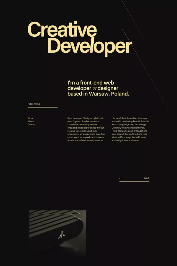 Peter Arendt — Creative Developer