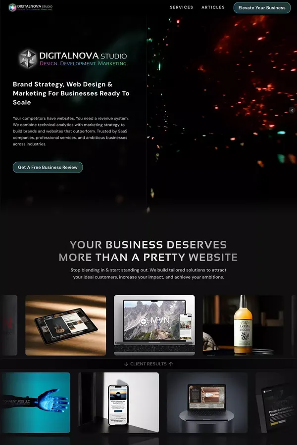 Denver Marketing, Web & Brand Agency | DigitalNova - Landing design inspiration