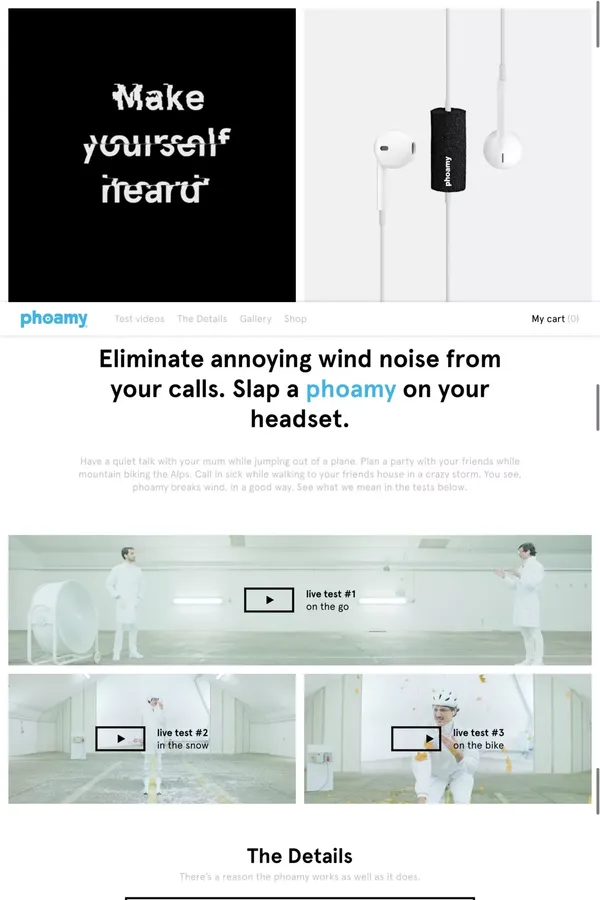 Phoamy - Landing design inspiration