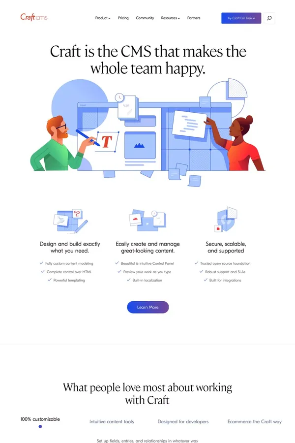Craft CMS - Landing design inspiration