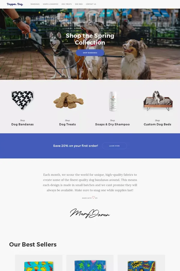 http://dapperdoggoods.com/ - website design inspiration