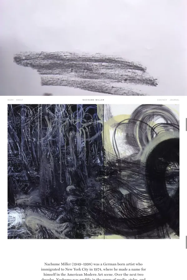 Nachume Miller - Portfolio design inspiration