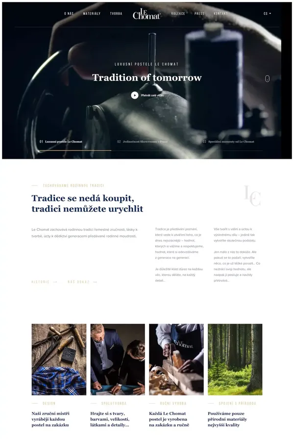 Luxusní postele na míru a příslušenství |  Le Chomat - Portfolio design inspiration