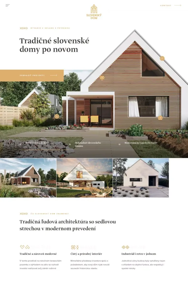 Slovenský Dom - Tradičné slovenské domy po novom - Portfolio design inspiration