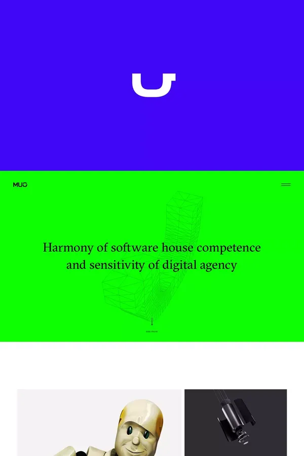 MUG - website design inspiration