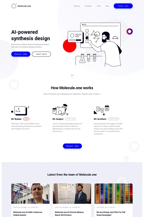 Molecule.one - Landing design inspiration