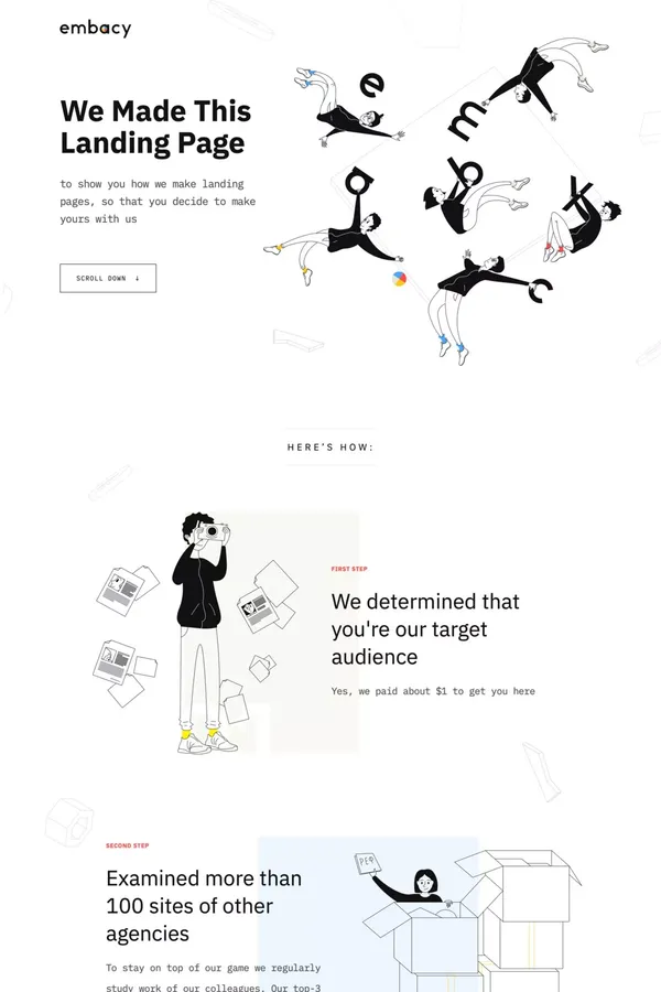 Let's make your landing page together 😉 - Portfolio design inspiration