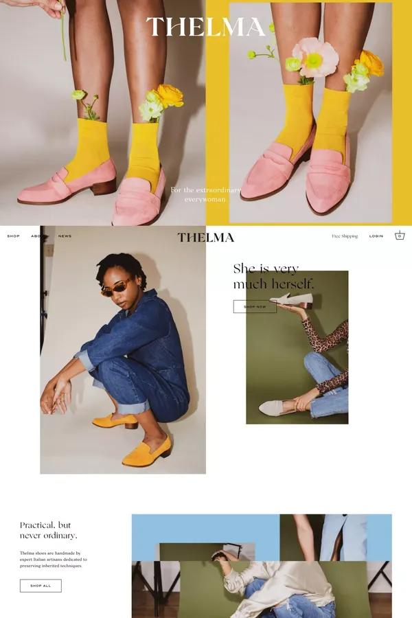 Thelma Shoes - Made in Italy | Shop Thelma - Ecommerce design inspiration