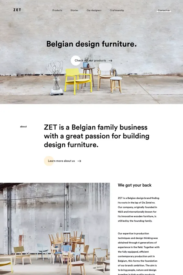 A wide range of Belgian wooden design furniture from ZET - Portfolio design inspiration