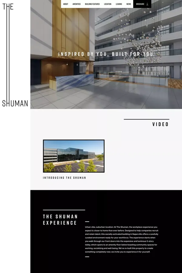 The Shuman | Inspired by You, Built for You - Portfolio design inspiration