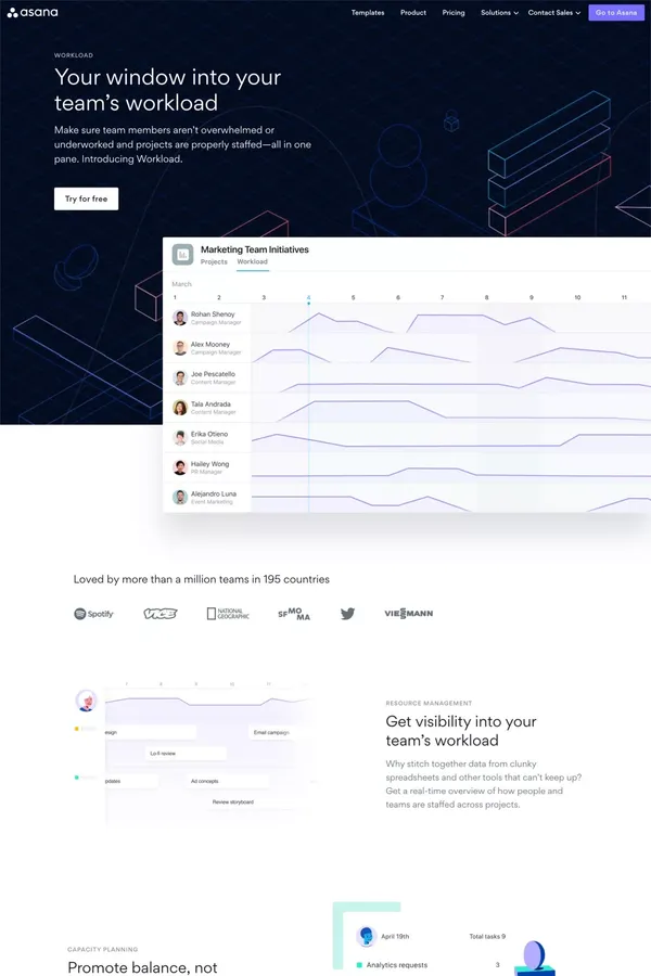 · Asana - Landing design inspiration