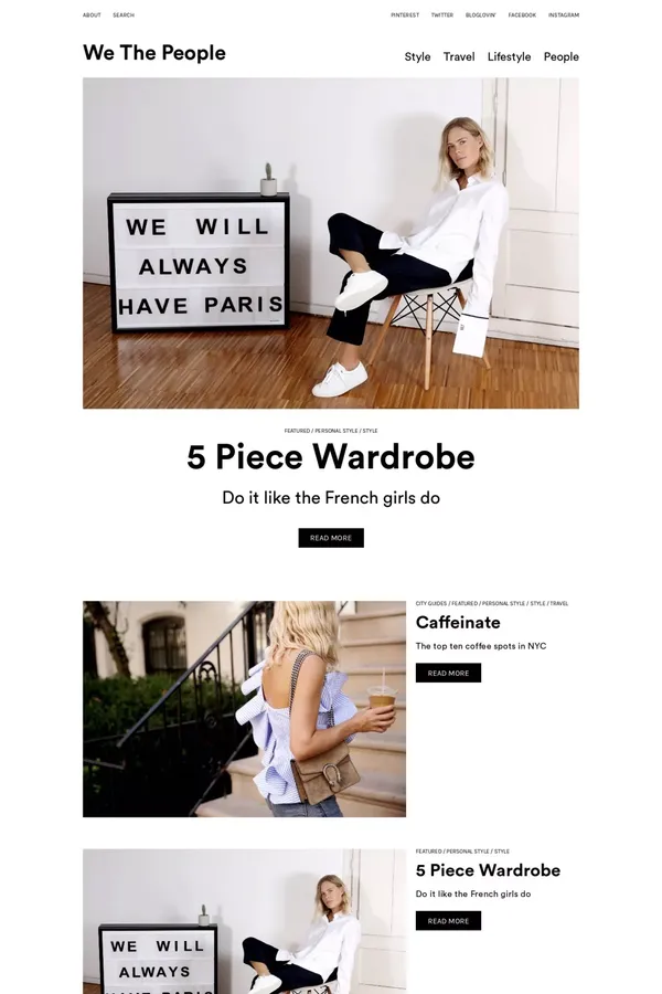 Home - We The People — We The People - Blog design inspiration