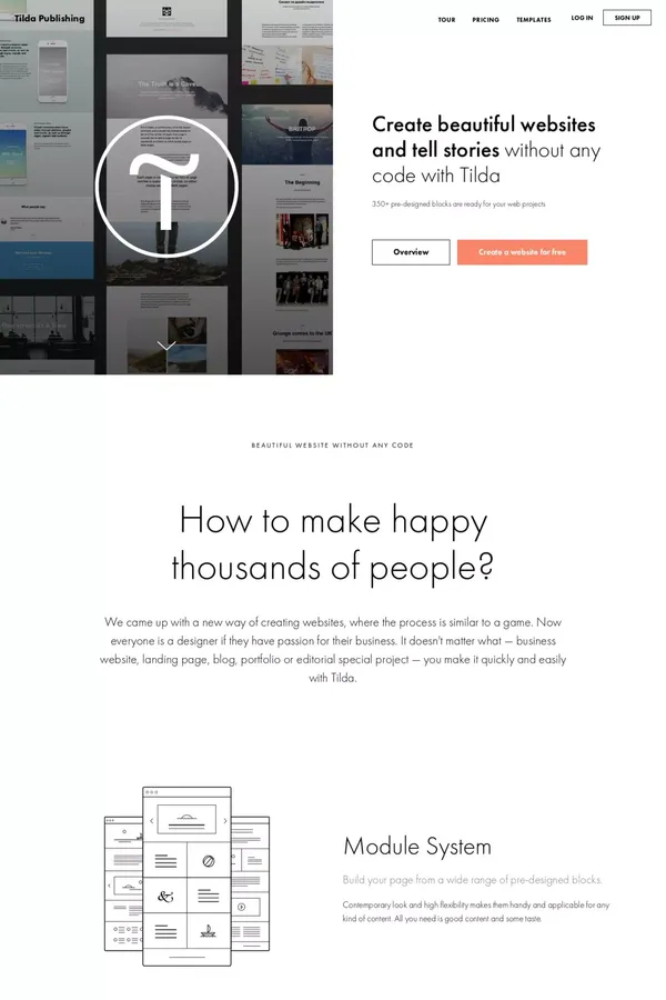 Tilda Publishing. Build a stunning website - Landing design inspiration