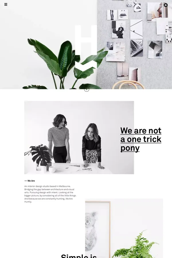 Huntly - Portfolio design inspiration