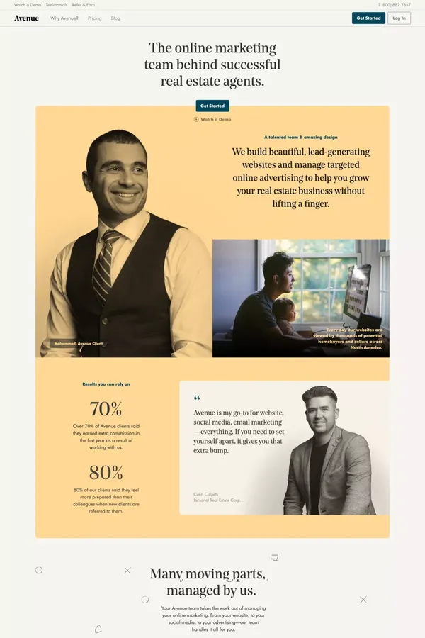 Avenue - Portfolio design inspiration