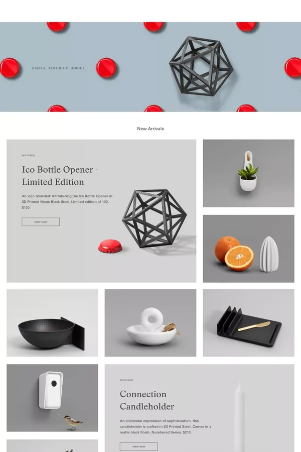https://othr.com/ - Ecommerce design inspiration