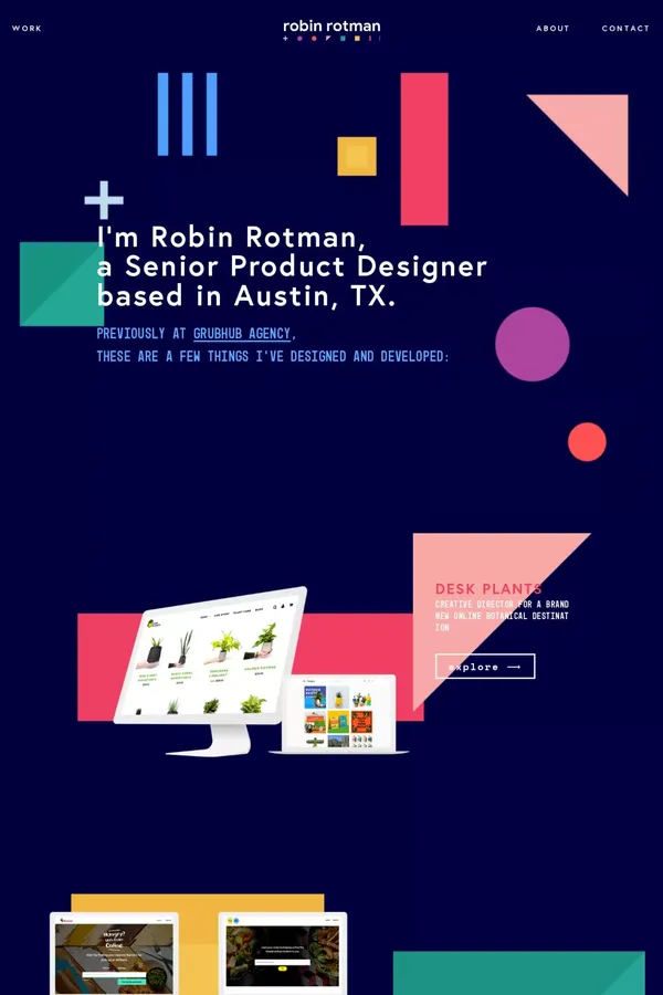 Robin Rotman | Product Designer - Portfolio design inspiration