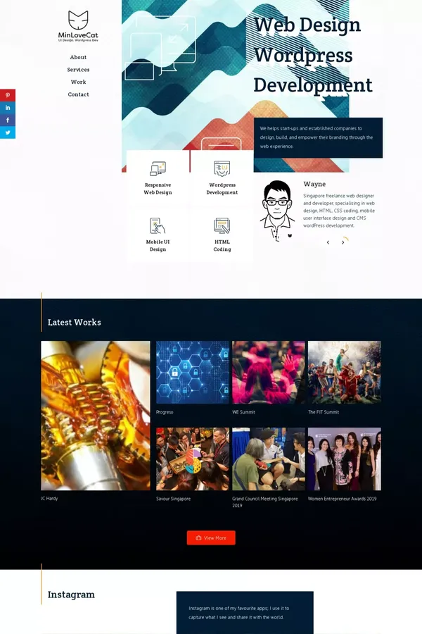 Web Design, UI Freelance Design, Wordpress Development - website design inspiration
