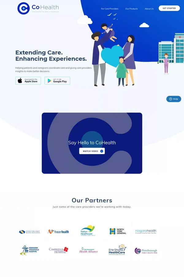 CoHealth: Connecting the Dots in Healthcare - website design inspiration