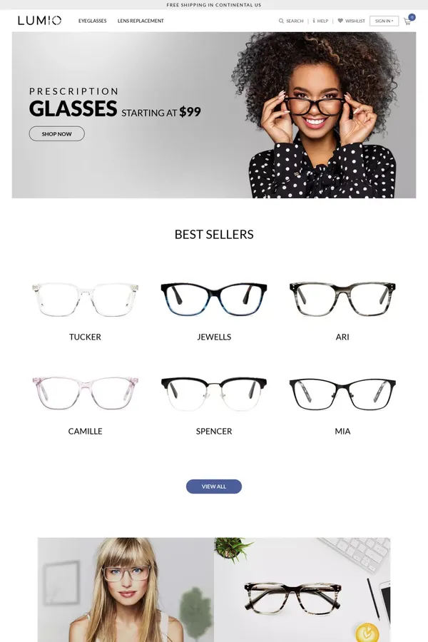 Prescription Glasses | Eyeglasses & Frames | Glasses Online - website design inspiration