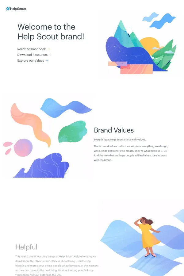 Introduction | Help Scout Brand Guidelines - Other design inspiration