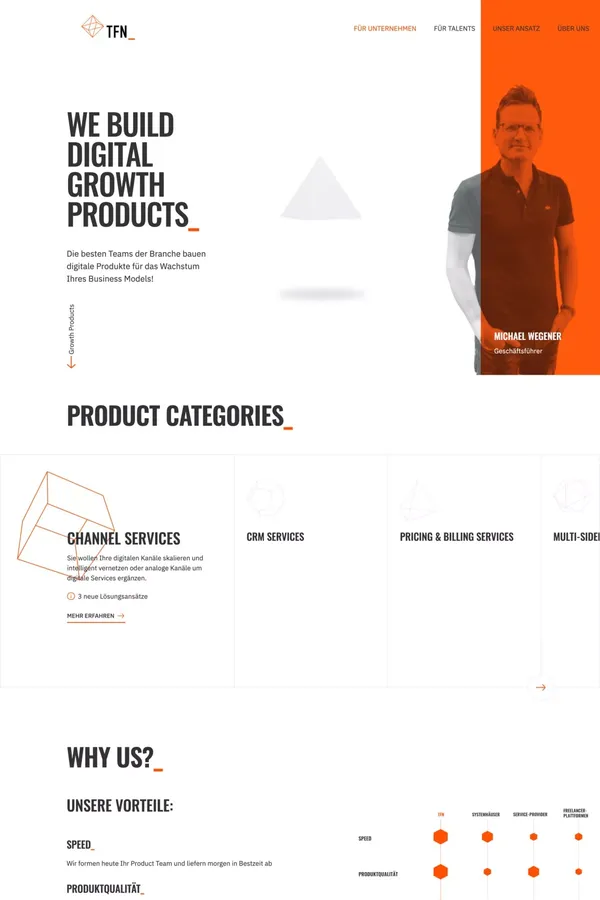 Für Unternehmen | TFN - Portfolio design inspiration