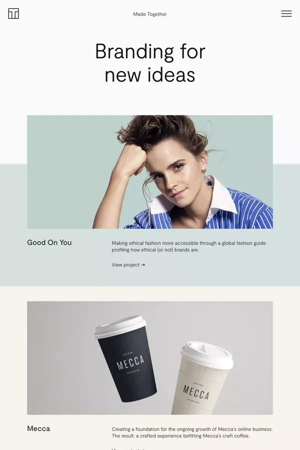 Made Together | A Digital Product & Brand Studio - Sydney - Portfolio design inspiration