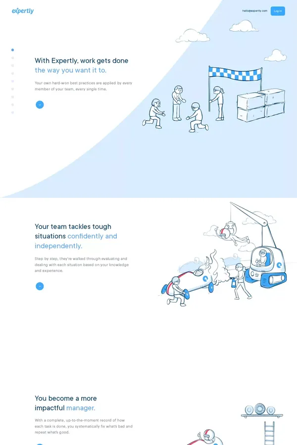 Expertly - Landing design inspiration