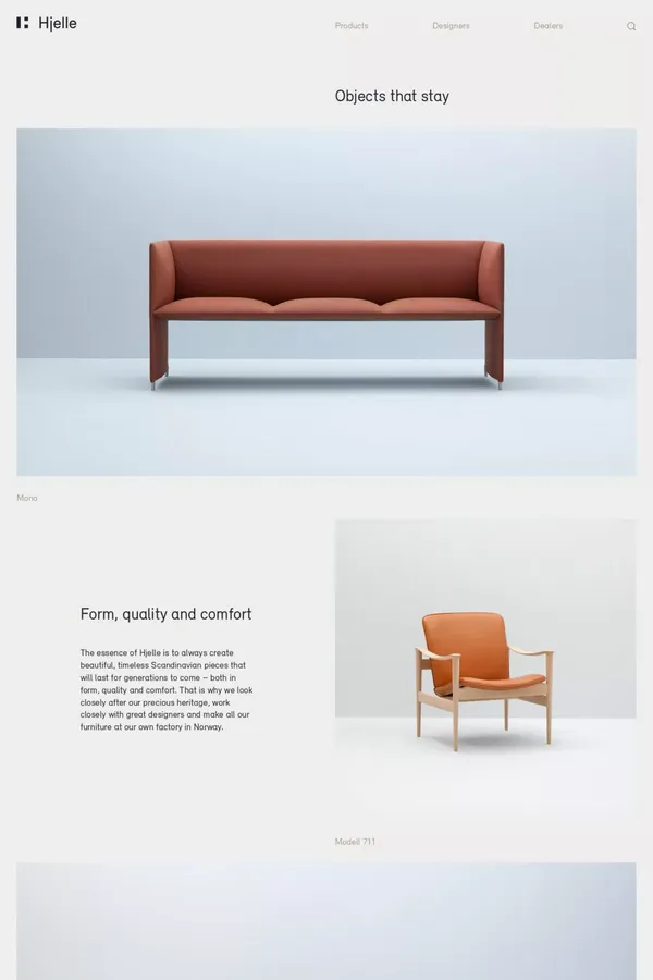 Hjelle - Ecommerce design inspiration