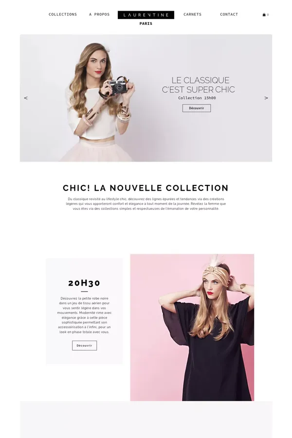LaurentineLaurentine.fr - Ecommerce design inspiration