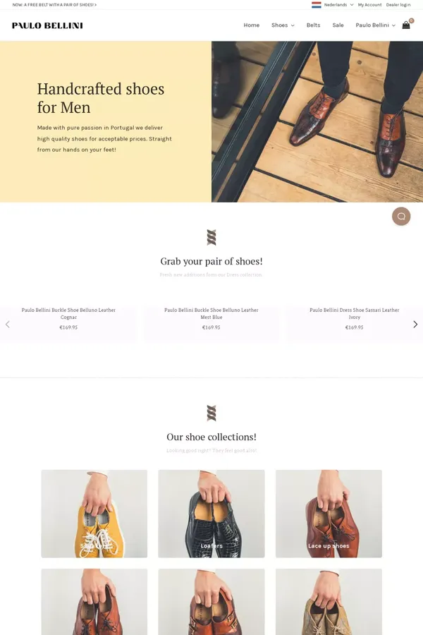 Paulo Bellini: Official Online Store - website design inspiration