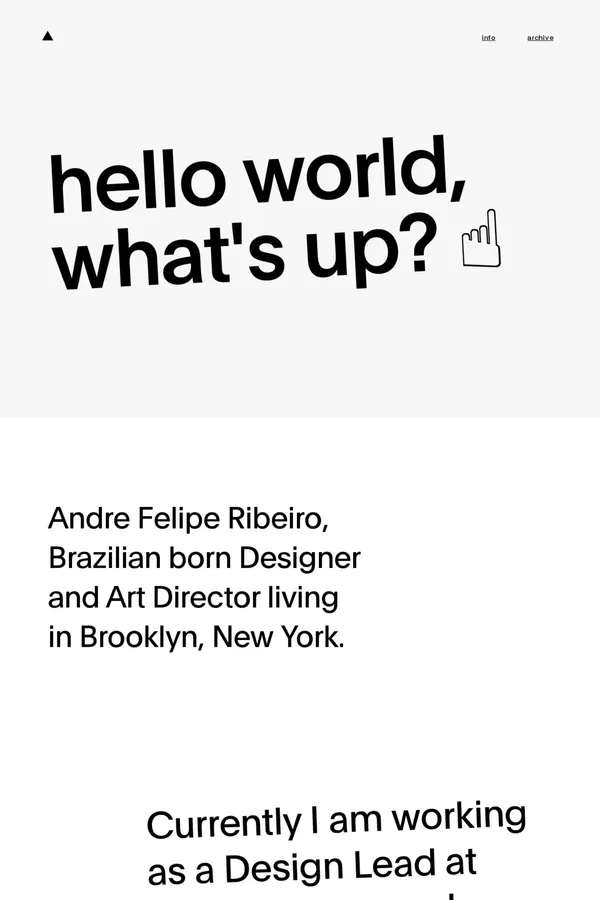 Andre Felipe Ribeiro - Portfolio design inspiration
