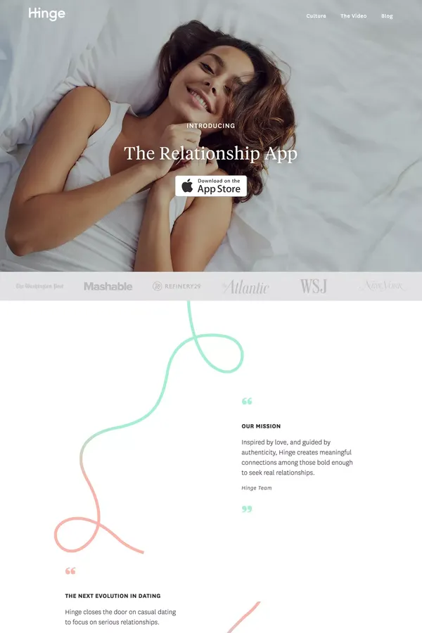The Dating Apocalypse - Landing design inspiration