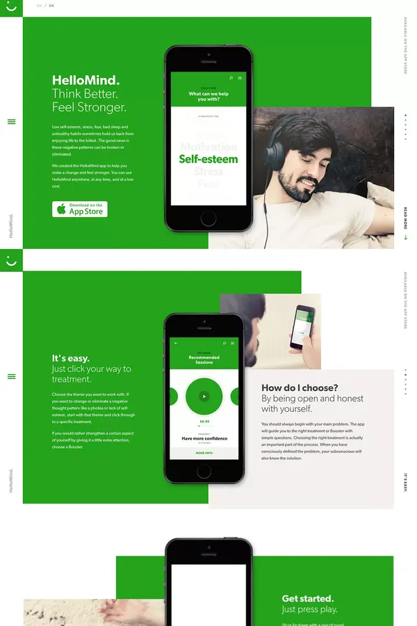 HelloMind - Landing design inspiration