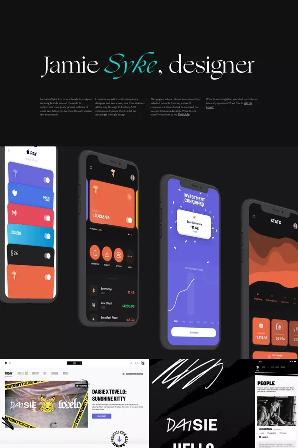 SYKE CO | Jamie Syke Design | Syke.co - Portfolio design inspiration
