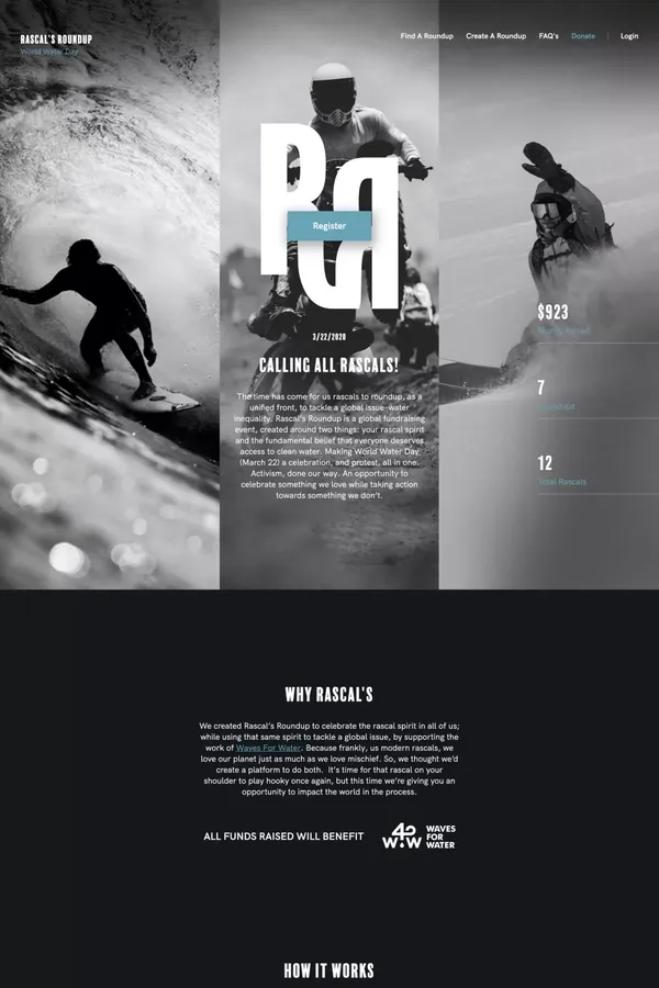 Home | Rascals Roundup - Landing design inspiration