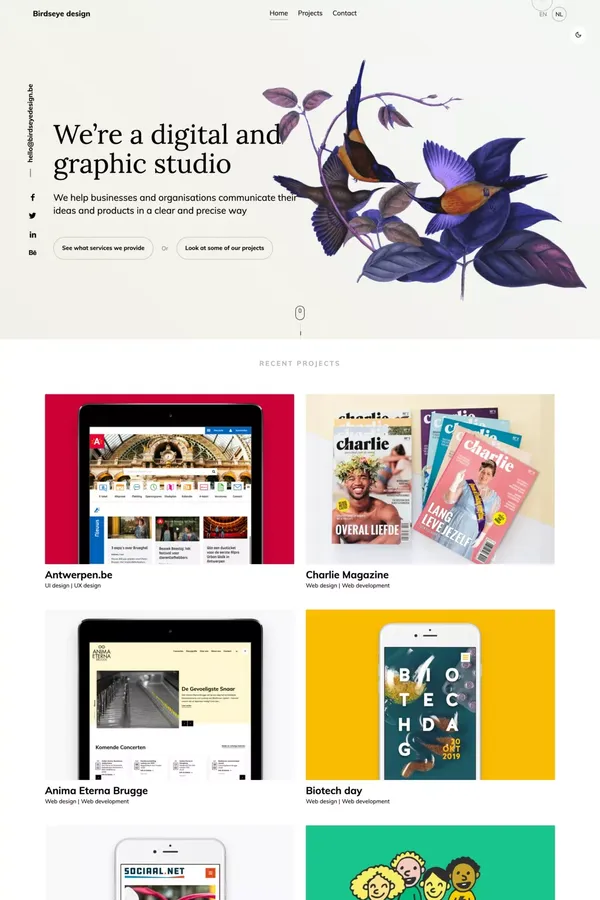 		Birdseye Design	 - Portfolio design inspiration