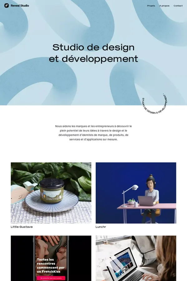 Studio de design & développement | Reveal Studio - website design inspiration