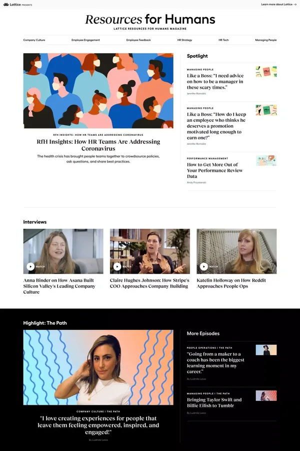 Media - Blog design inspiration