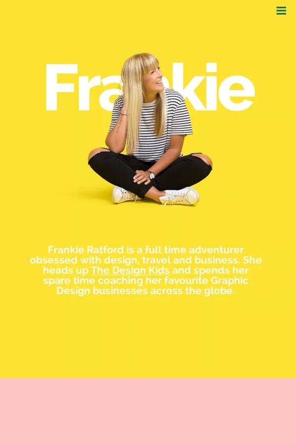 Frankie Ratford | Adventurer Obsessed with Design - Portfolio design inspiration