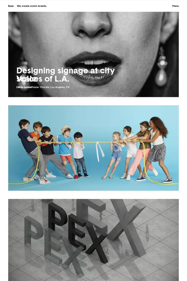 Base Design — We create iconic brands. - Portfolio design inspiration