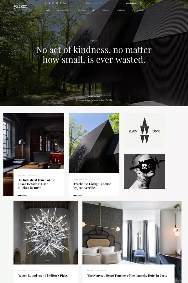 Yatzer | Design is to Share - Blog design inspiration