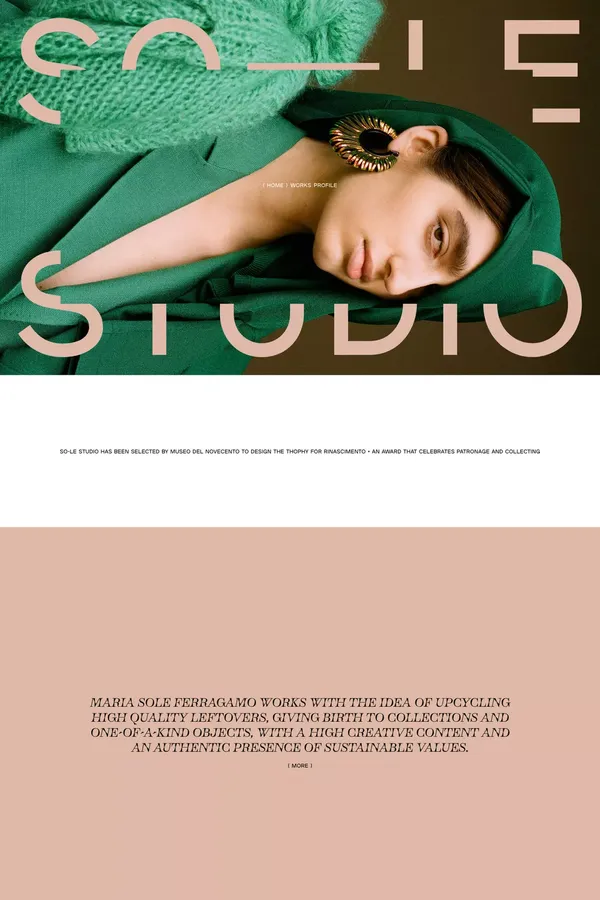 SO-LE STUDIO - Portfolio design inspiration