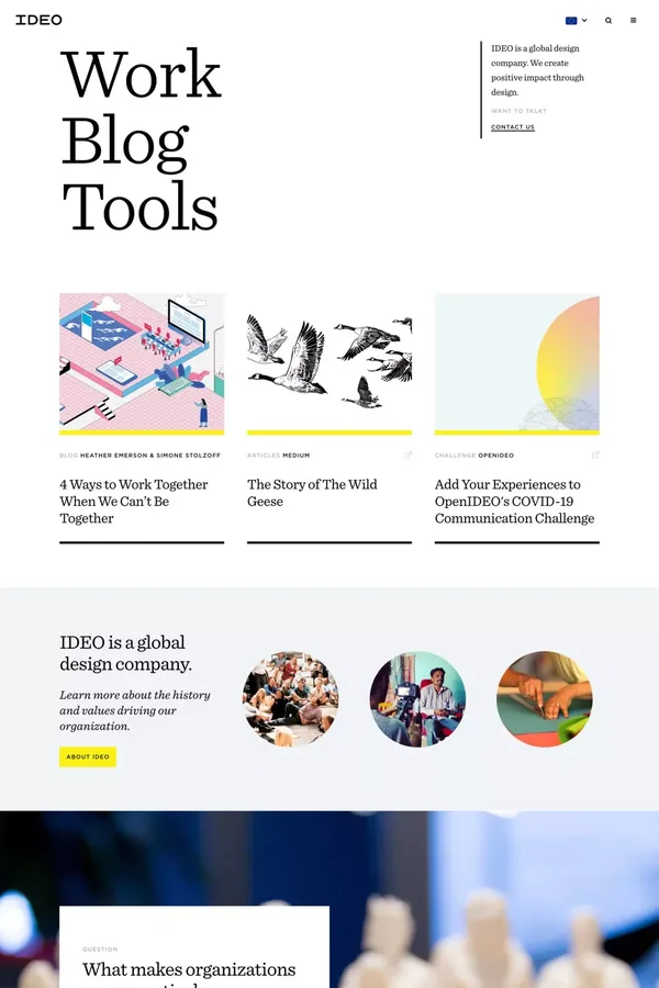 IDEO | ideo.com - Blog design inspiration