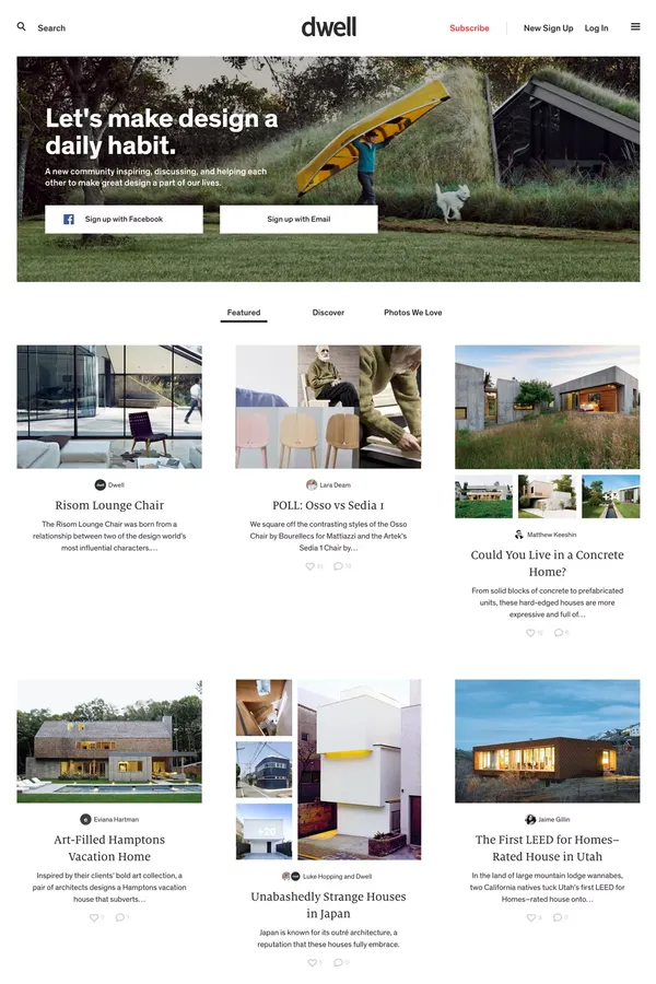 Dwell - Other design inspiration