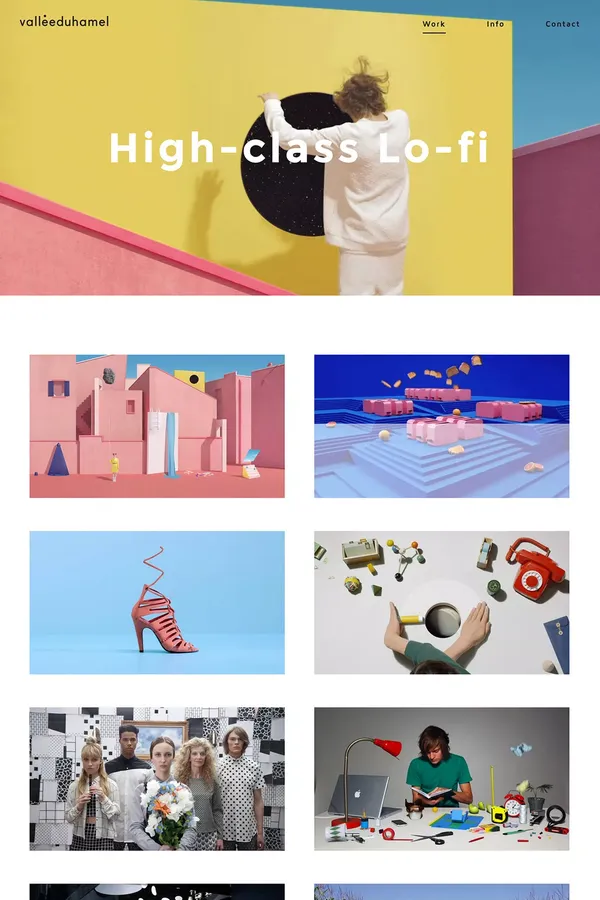 Vallée Duhamel – High class lo-fi - Portfolio design inspiration