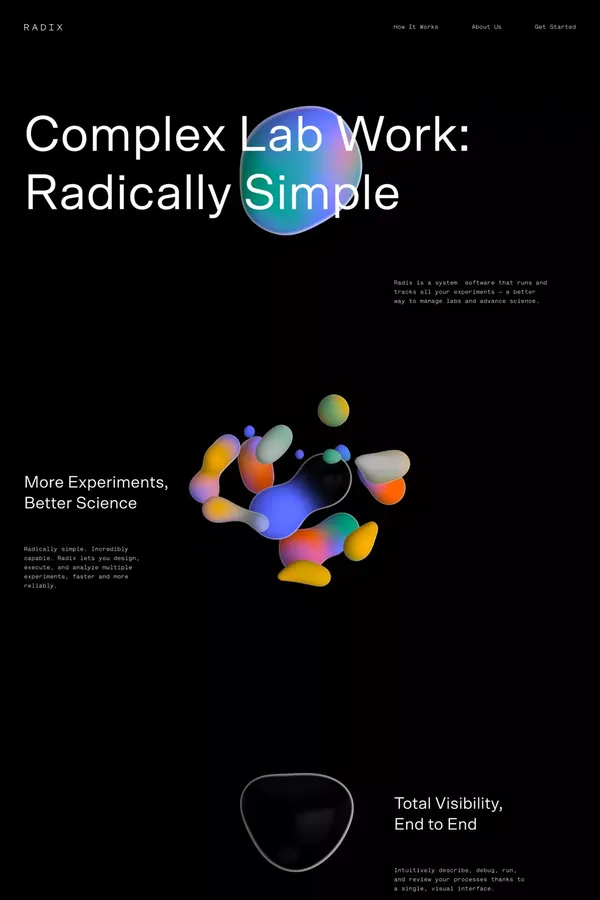 Radix - Home - Landing design inspiration