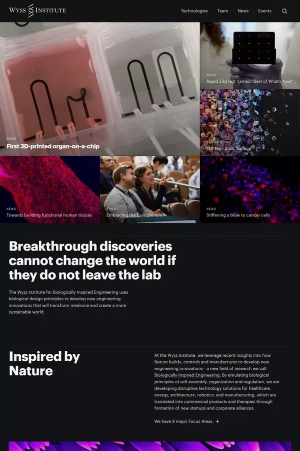 Wyss Institute | Wyss Institute at Harvard - Other design inspiration
